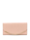 See By Chloé Metal-end Continential Wallet In Pink