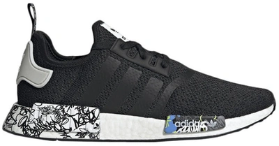 Pre-owned Adidas Originals Nmd R1 Black Graffiti In Core Black/cloud  White/core Black | ModeSens