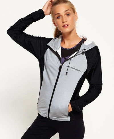 Superdry Sd-x Reflective Running Jacket In Black