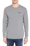 Patagonia Fitz Roy Horizons Graphic Long Sleeve Responsibili-tee T-shirt In Gravel Heather