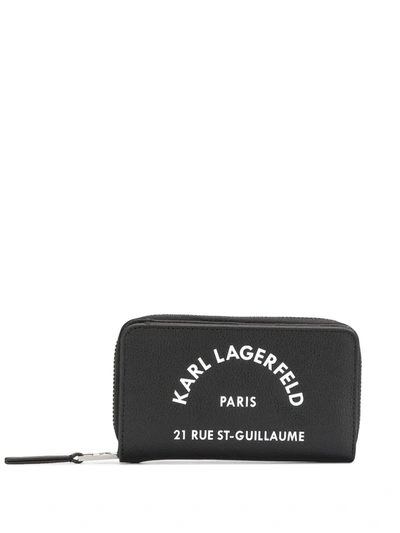 Karl Lagerfeld Rue St Guillaume Wallet In Black