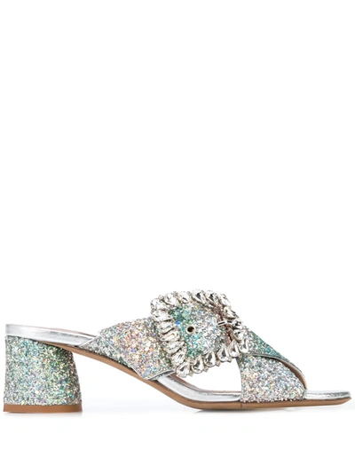 Tabitha Simmons Selena 45mm Crystal-embellished Sandals In Glitter