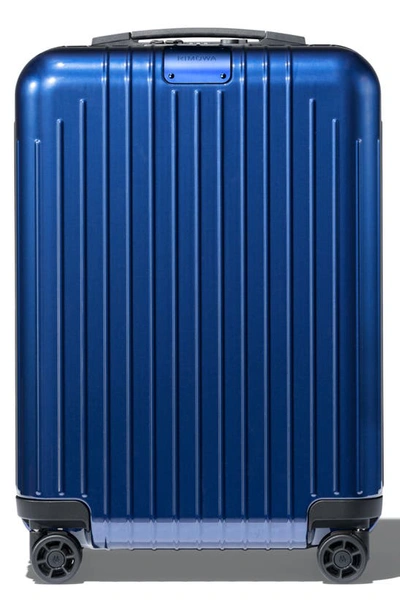 Rimowa Essential Lite Cabin Spinner In Blue Gloss