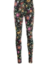 La Doublej Floral Multi-print Leggings In Babe