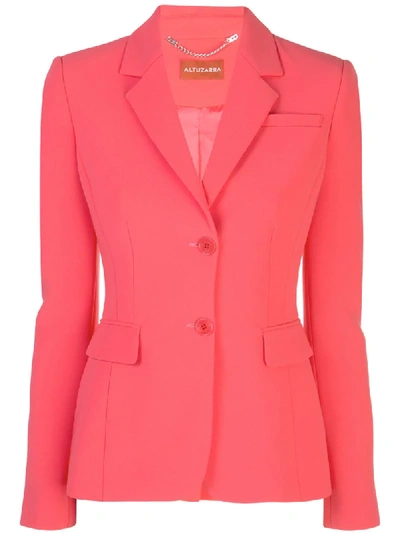 Altuzarra Crepe Two-button Blazer In Coral