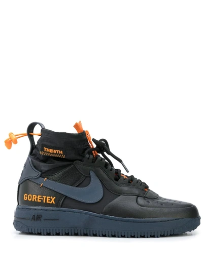 Nike Air Force 1 Gtx High Top Sneakers In Black