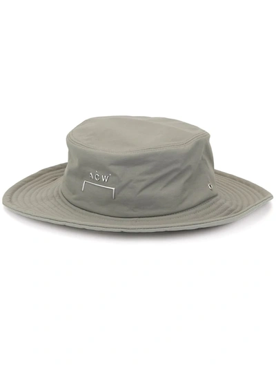 A-cold-wall* Raised Logo Bucket Hat In Green