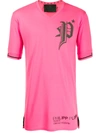 Philipp Plein Gothic Logo T-shirt In Pink