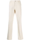 Brunello Cucinelli Mid-rise Slim Jeans In Neutrals