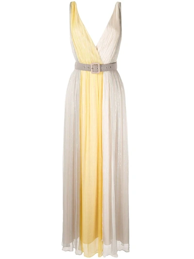 We Are Kindred Marrakech Panelled Maxi Dress In Silver