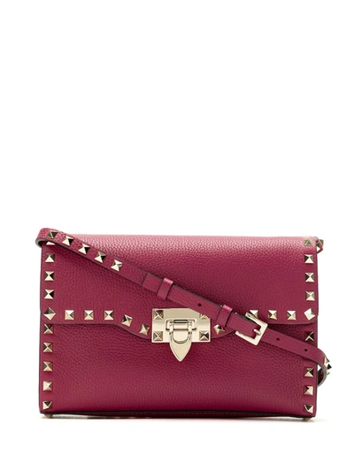 Valentino Garavani Rockstud Crossbody Bag In Pink