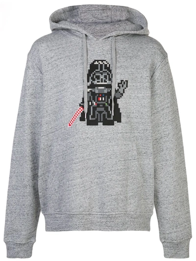 Mostly Heard Rarely Seen 8-bit Invader Jersey Hoodie In Grey