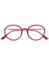 Dior Sostellaire O2 Round-frame Glasses In Red