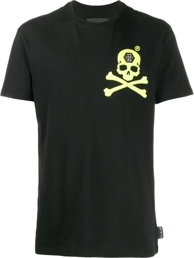 Philipp Plein Skull Print Short Sleeve T-shirt In Black