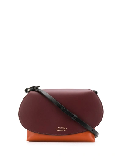 Smythson Pillow Crossbody Bag In Red