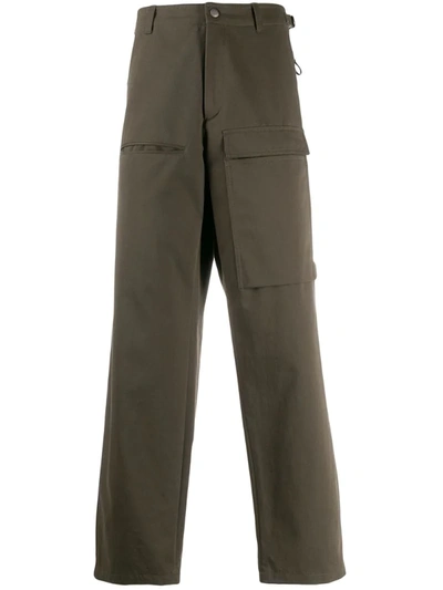 Valentino Patch Pocket Trousers In Green