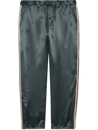 Gucci Sporty Relaxed Trousers In Grey