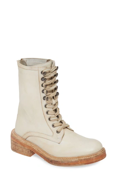 Free People Santa Fe Bootie In Cream Leather
