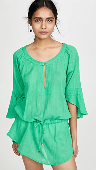 Vix Swimwear Sprite Chemise Tunic Cover-up In Kelly Green
