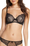 Dita Von Teese Fiamma Underwire Balconette Bra In Black