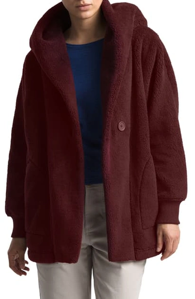The North Face Campshire Fleece Wrap Jacket In Deep Garnet Red | ModeSens