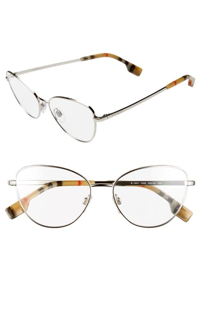 Burberry 53mm Optical Glasses In Silver