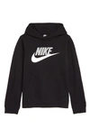 Nike Kids' Toddler Boys Sportswear Club Pullover Hoodie In Black/barely Volt