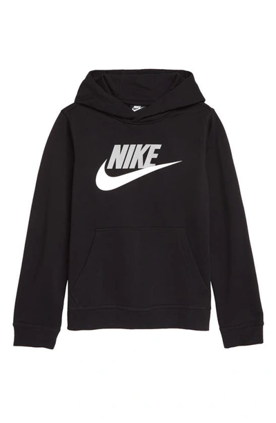 Nike Kids' Toddler Boys Sportswear Club Pullover Hoodie In Black/barely Volt