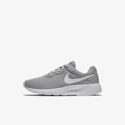 Nike Tanjun Little Kids' Shoe In Wolf Grey,white,white