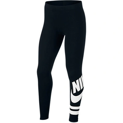 Nike Sportswear Big Kids' (girls') Graphic Leggings (black) - Clearance Sale