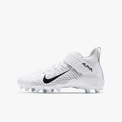 Nike Alpha Menace Varsity 2 Little/big Kids' Football Cleat In  White,white,wolf Grey,black | ModeSens