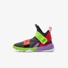Nike Lebron Soldier 13 Flyease Big Kids' Basketball Shoe In Thunder Grey/bright Crimson/electric Green/thunder Grey