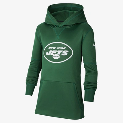 Nike (nfl Jets) Big Kids' Logo Hoodie In Green