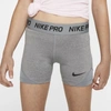 Nike Pro Big Kids' (girls') Shorts In Grey