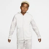 Nike Sportswear Club Big Kids' (boys') Full-zip Hoodie (vast Grey) - Clearance Sale In Vast Grey,white