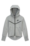 Nike Sportswear Tech Pack Big Kids' Full-zip Hoodie In Grey