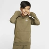 Nike Sportswear Club Big Kids' Pullover Hoodie (medium Olive) - Clearance Sale In Medium Olive,white