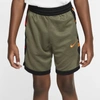 Nike Dri-fit Elite Little Kids' Shorts In Olive