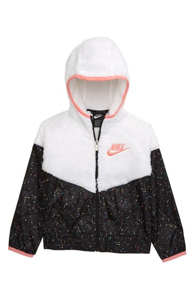 Nike Sportswear Windrunner Little Kids' Sherpa Jacket (white) | ModeSens
