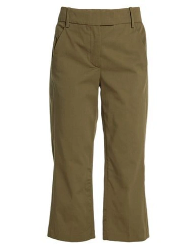 Dondup Cropped Pants & Culottes In Military Green