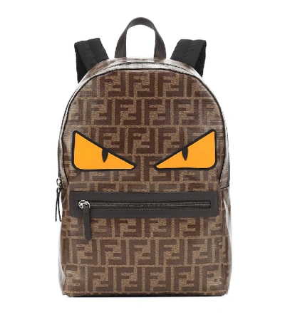 Fendi Kids' Ff Backpack In Brown