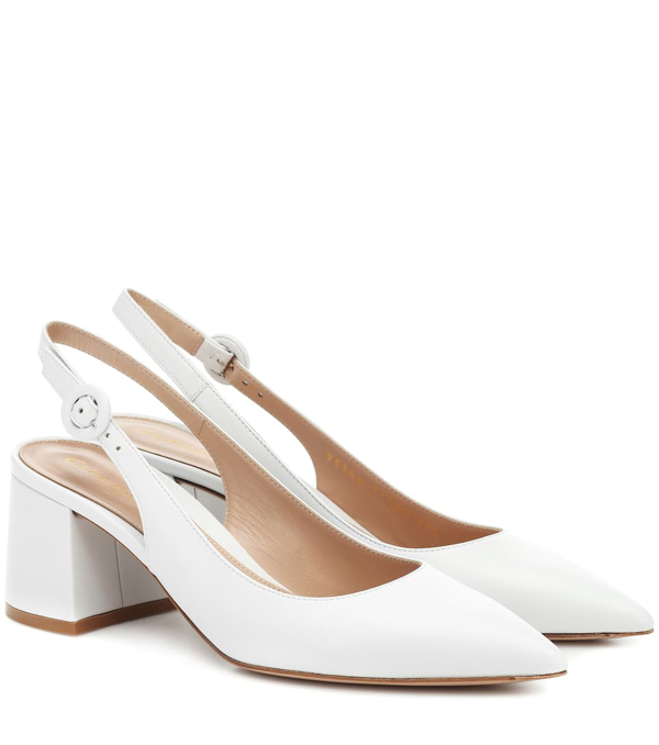 gianvito rossi bilbao leather slingback sandals
