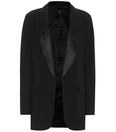 Joseph Clapton Stretch Cady Jacket In Black