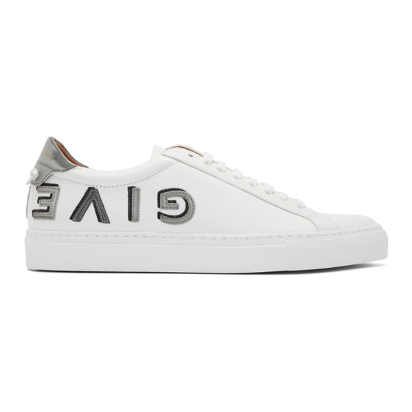 mens white leather trainers sale