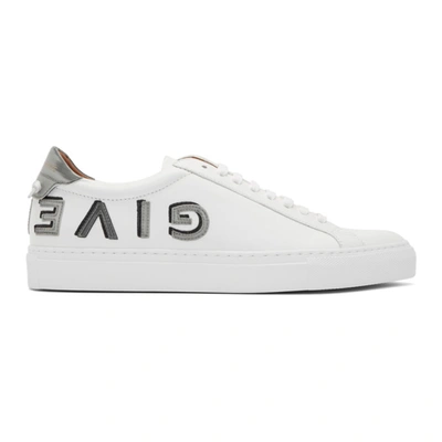 Givenchy Reverse Logo Low Top Trainers In White