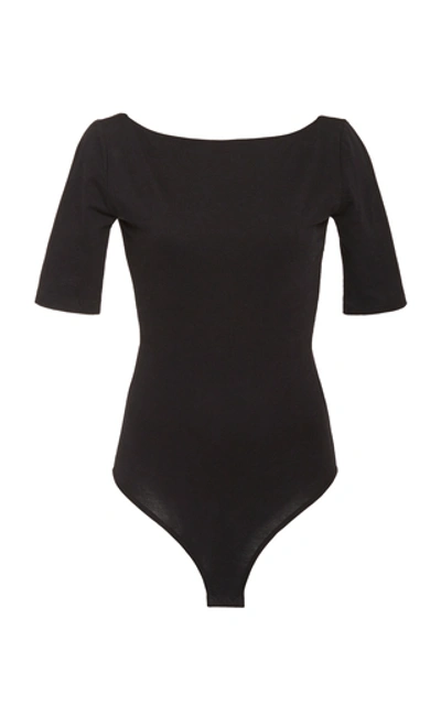 Acne Studios Eman Stretch-cotton Bodysuit In Black