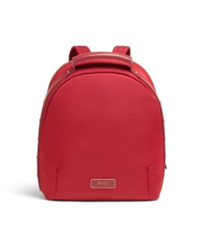 Lipault Business Avenue Small Backpack In Garnet Red