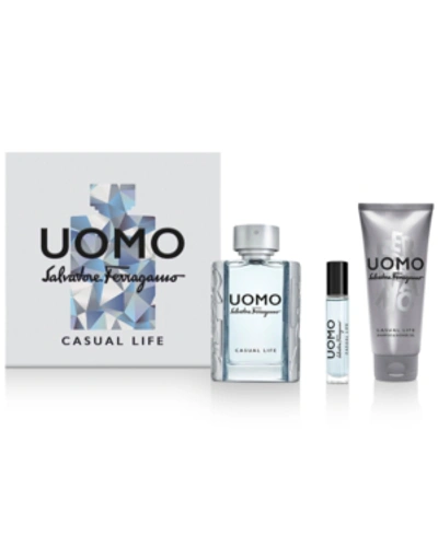 Ferragamo Uomo Casual Life Eau De Toilette Gift Set ($120 Value)