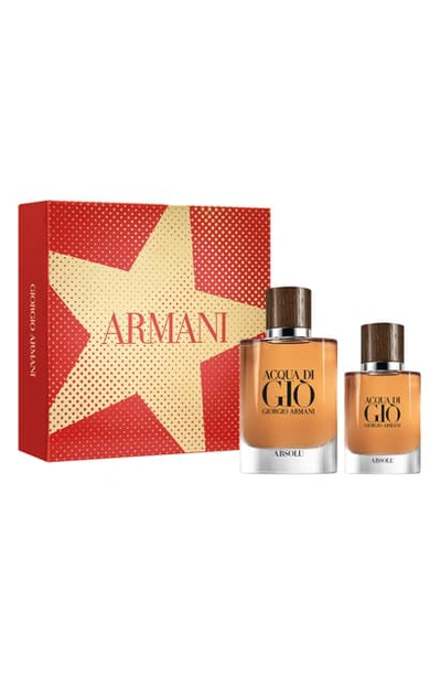 Armani Collezioni Acqua Di Gio Absolu Eau De Parfum 2-piece Gift Set ($173 Value)