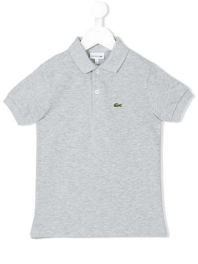 Lacoste Kids' Classic Pique Polo In Grey